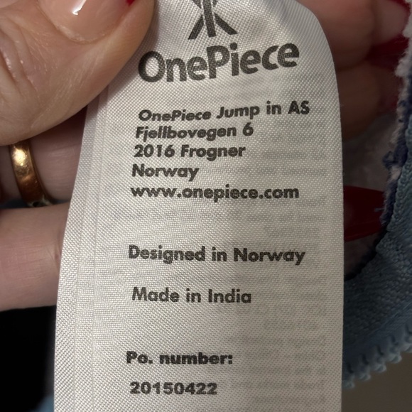 One Piece Norwegian casual jumpsuit size large adult unisex - Picture 4 of 6